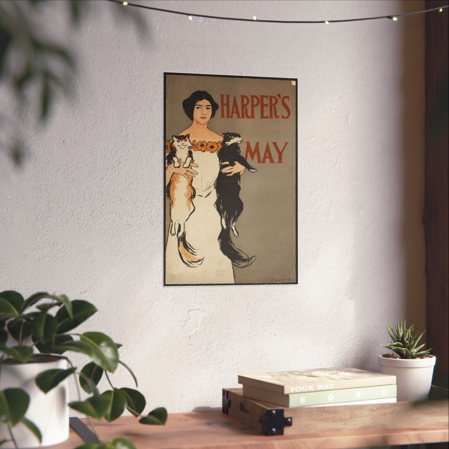 Edward Penfield - Harper's May, Art Nouveau Poster High Quality Matte Wall Art Poster for Home, Office, Classroom