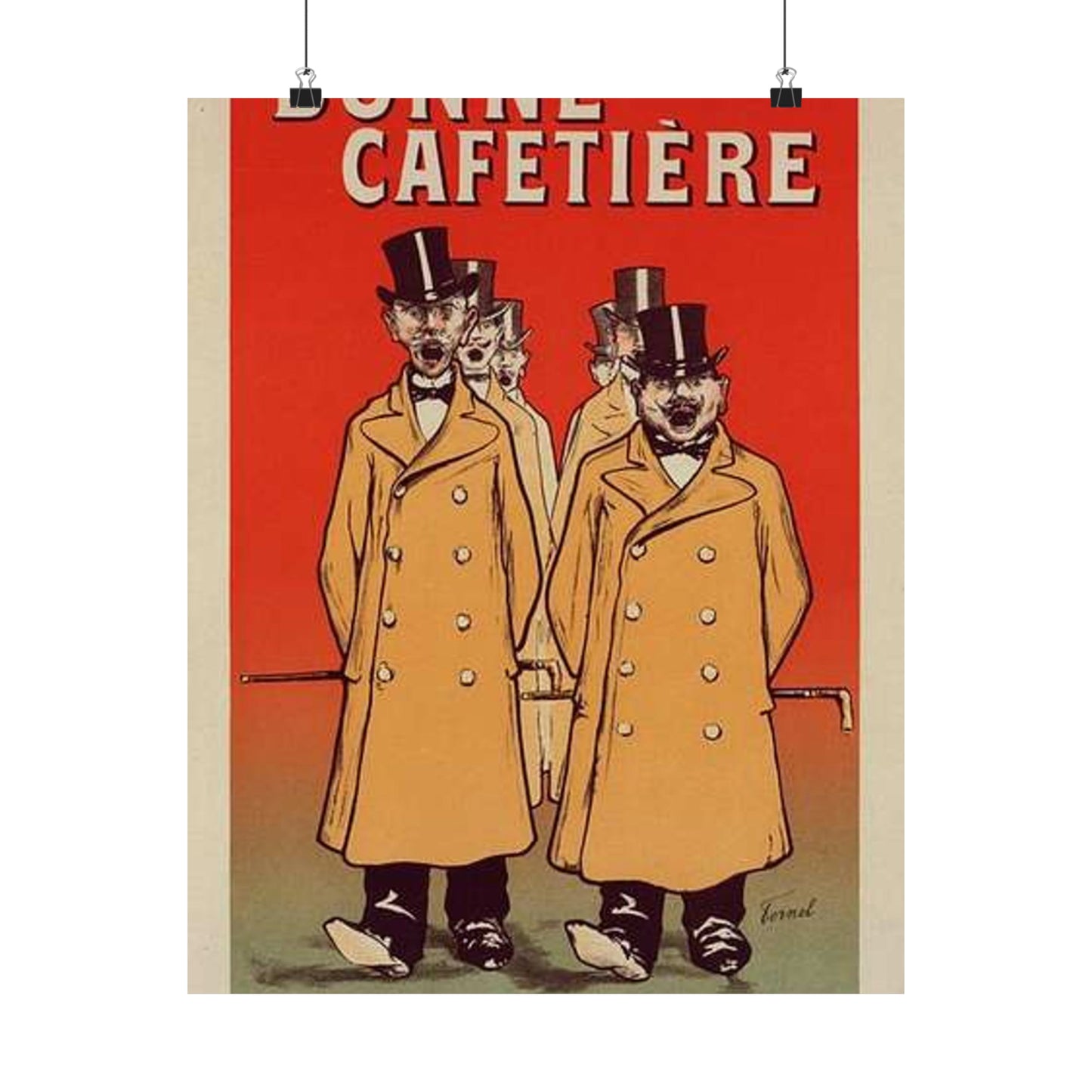 Affiche pour la "Chicorée Bonne Cafetière". High Quality Matte Wall Art Poster for Home, Office, Classroom