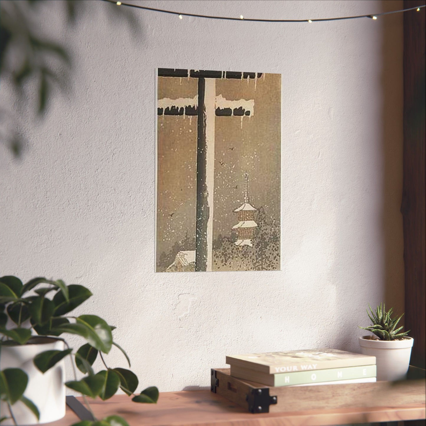 Koson - torii-and-crow-in-the-snow, Ohara Koson High Quality Matte Wall Art Poster for Home, Office, Classroom