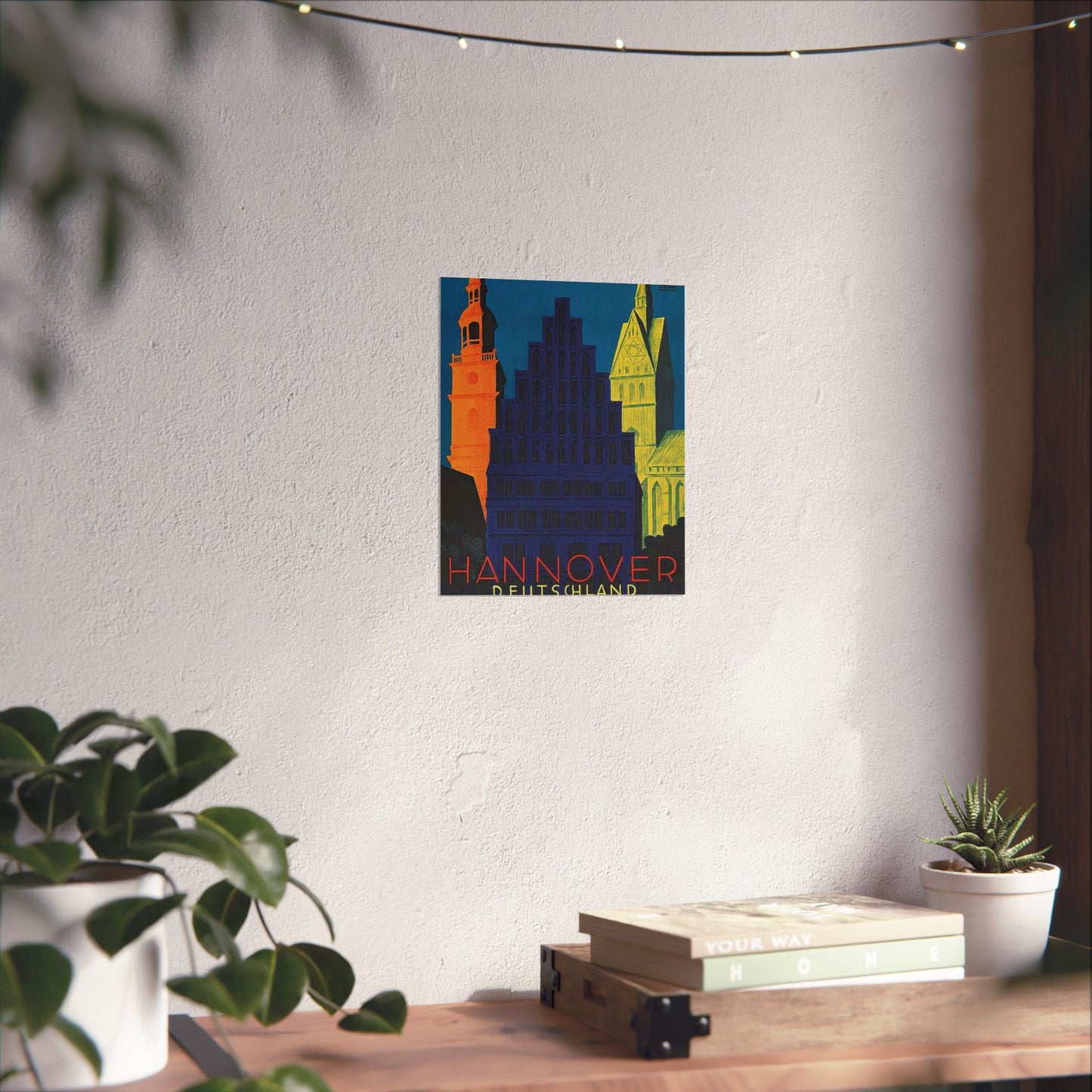 1930 circa Valentin Zietara Plakat Hannover, die Großstadt im Grünen High Quality Matte Wall Art Poster for Home, Office, Classroom