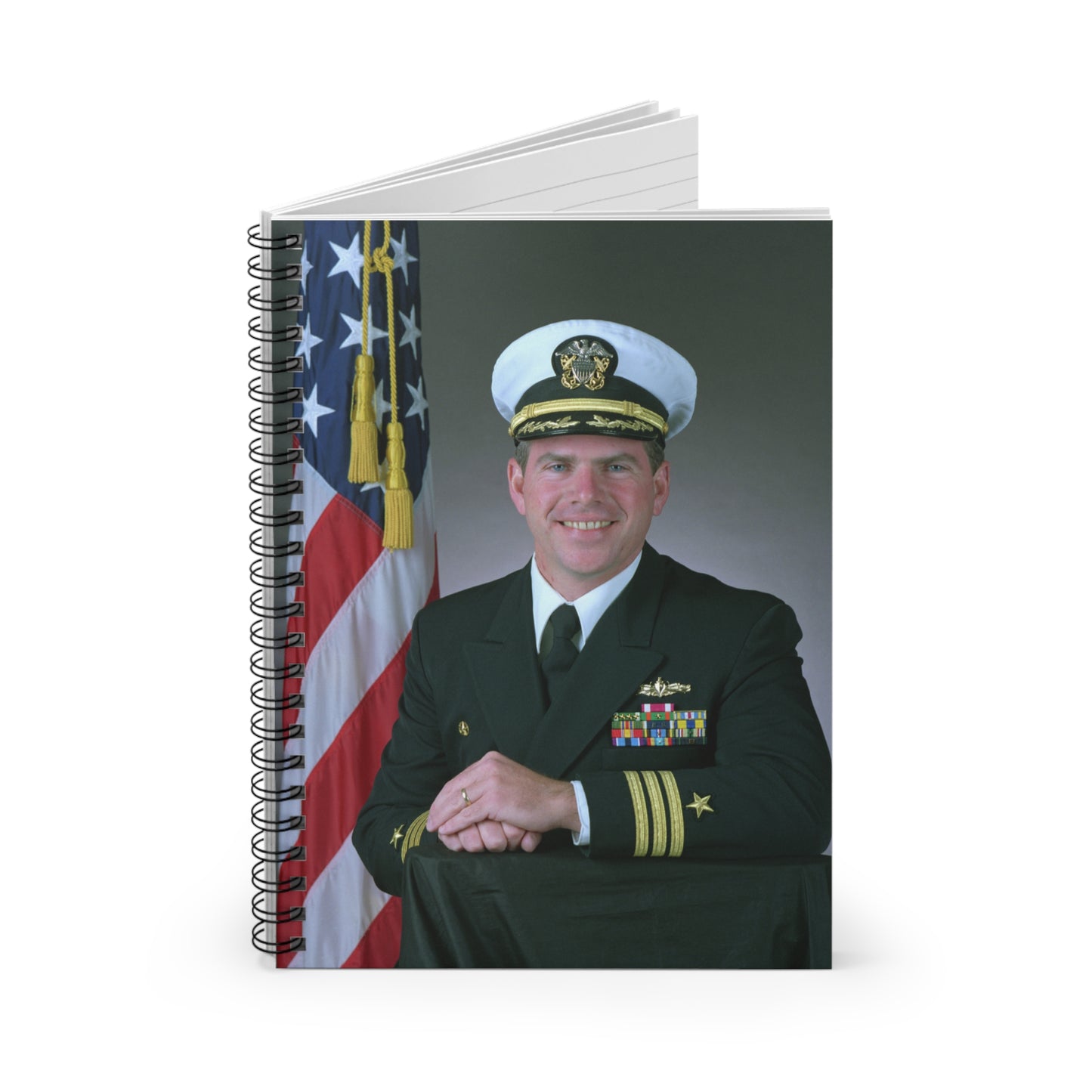Commander Theodore J. Hoffman, USN Spiral Bound Ruled Notebook with Printed Cover