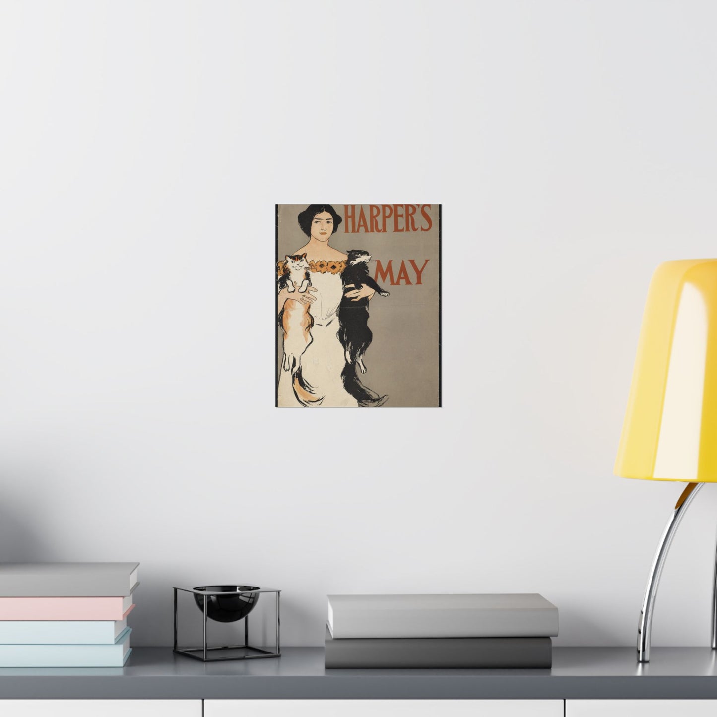 Edward Penfield - Harper's May, Art Nouveau Poster High Quality Matte Wall Art Poster for Home, Office, Classroom