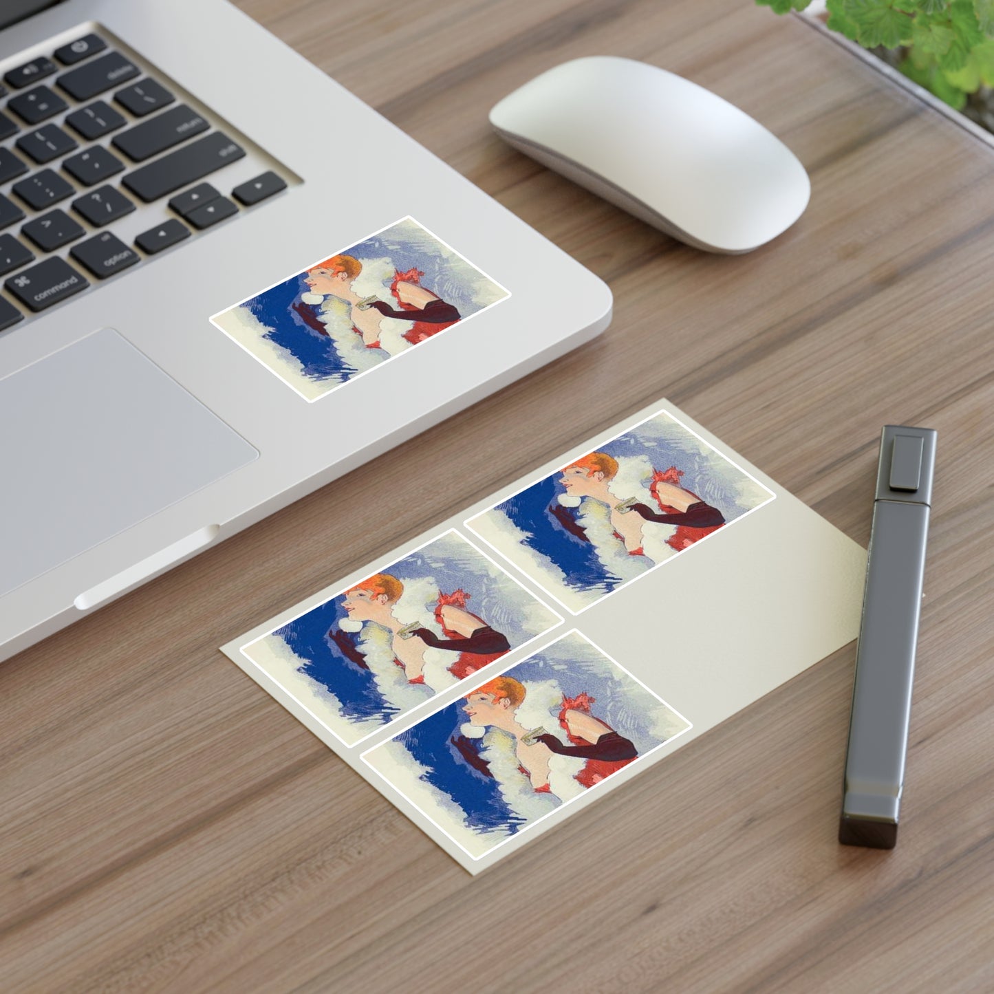 Affiche pour la Poudre de Riz "la Diaphane". Laminated UV Protective Vinyl Stickers