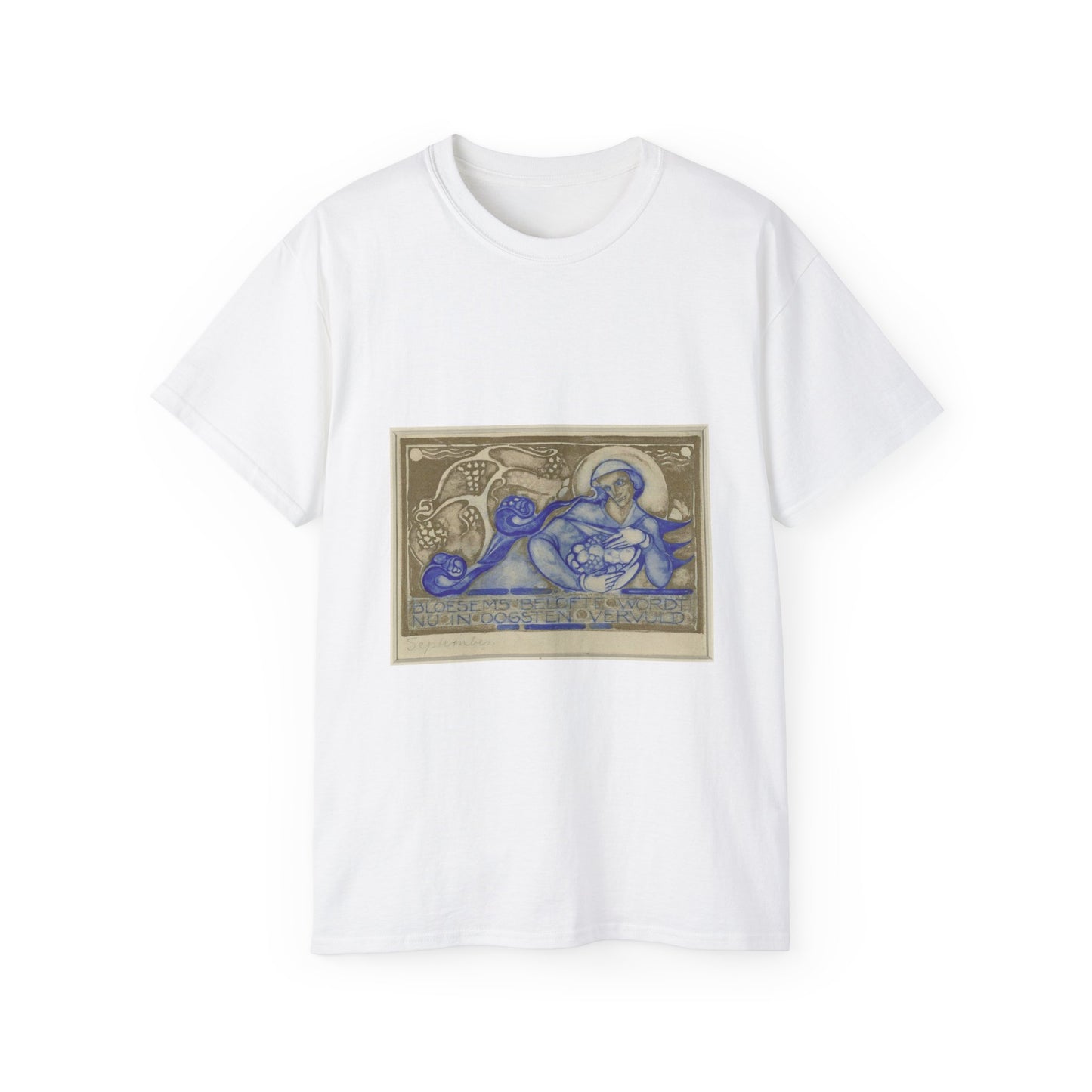 Willem Arondeus - Bloesems belofte wordt nu in oogsten vervuld, september - Rijksmuseum Amsterdam - RP-T-1930-87 White T-Shirt Gildan 2000 Cotton Unisex