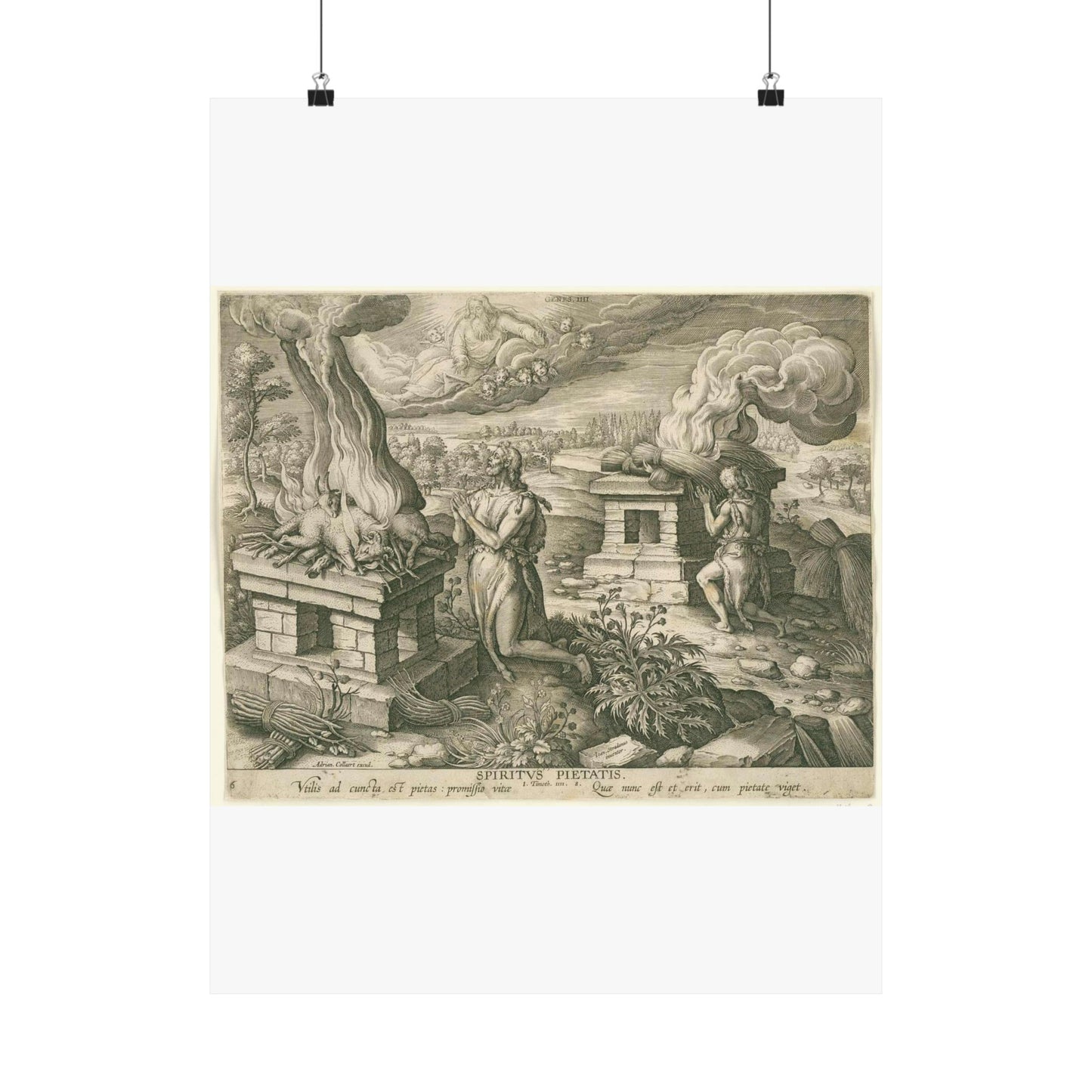 Offer van Abel: de gave van godsdienstigheid High Quality Matte Wall Art Poster for Home, Office, Classroom
