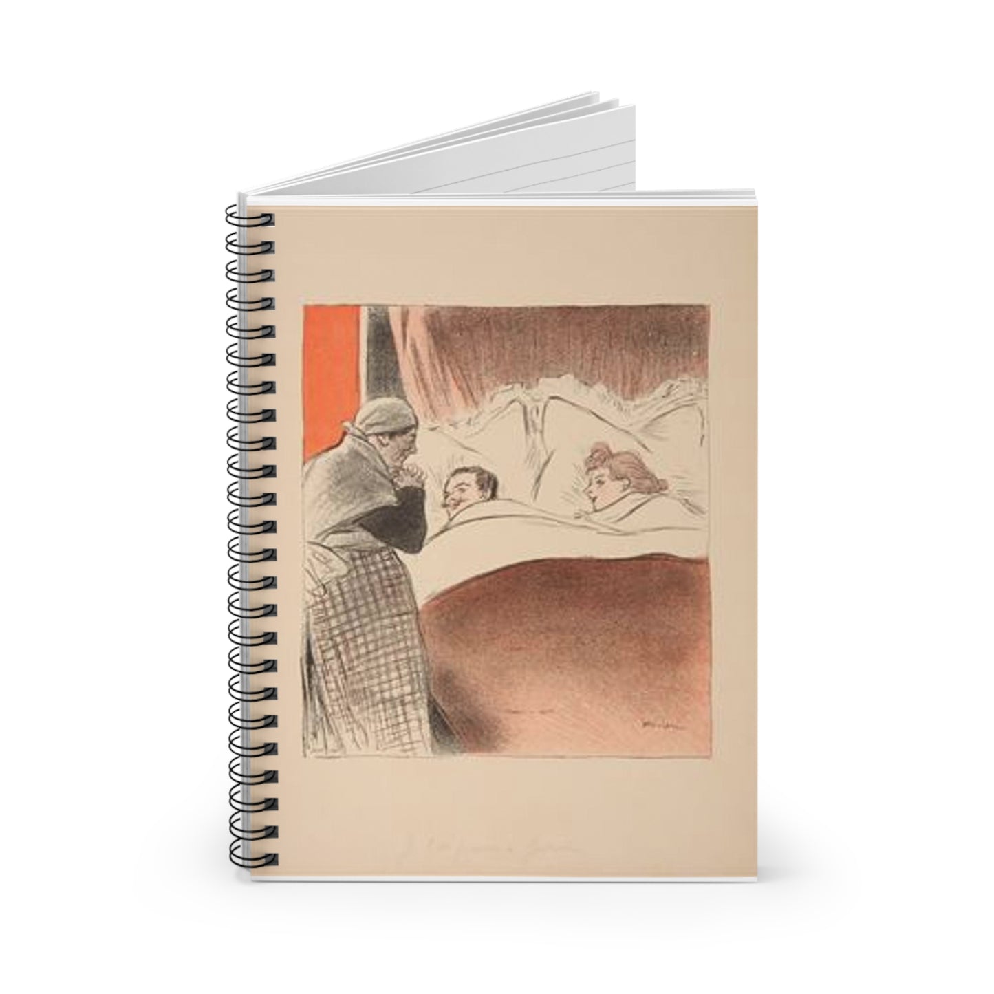 Steinlen - je-l-ai-promis-a-gertrude Spiral Bound Ruled Notebook with Printed Cover