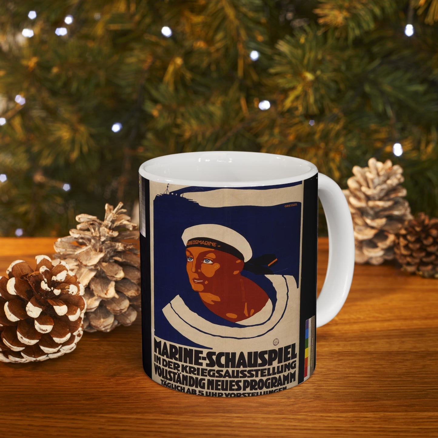 Marine-schauspiel in der Kriegsausstellung ... / Griessler. Beautiful Novelty Ceramic Coffee Mug 11oz