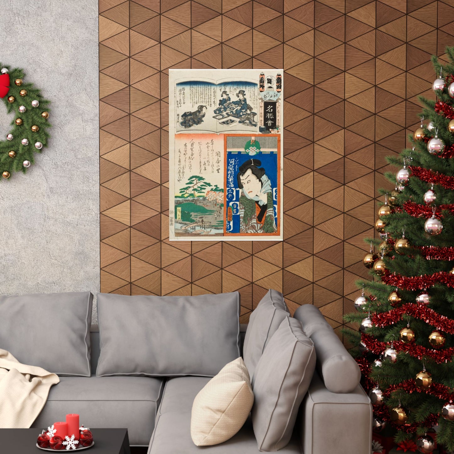 Sekiya no Sato; The Actor Kawarasaki Gonjuro LACMA M.2007.152.51 High Quality Matte Wall Art Poster for Home, Office, Classroom