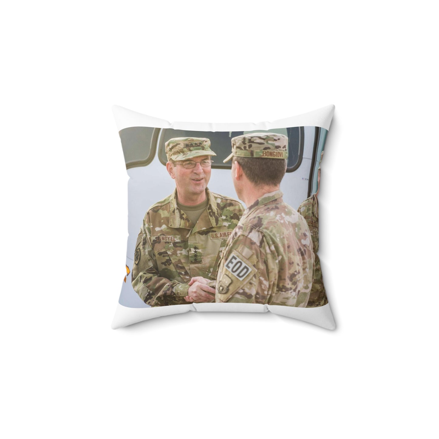 U.S. Air Force Gen. Joseph L. Lengyel, Chief of the Decorative Accent Square Pillow