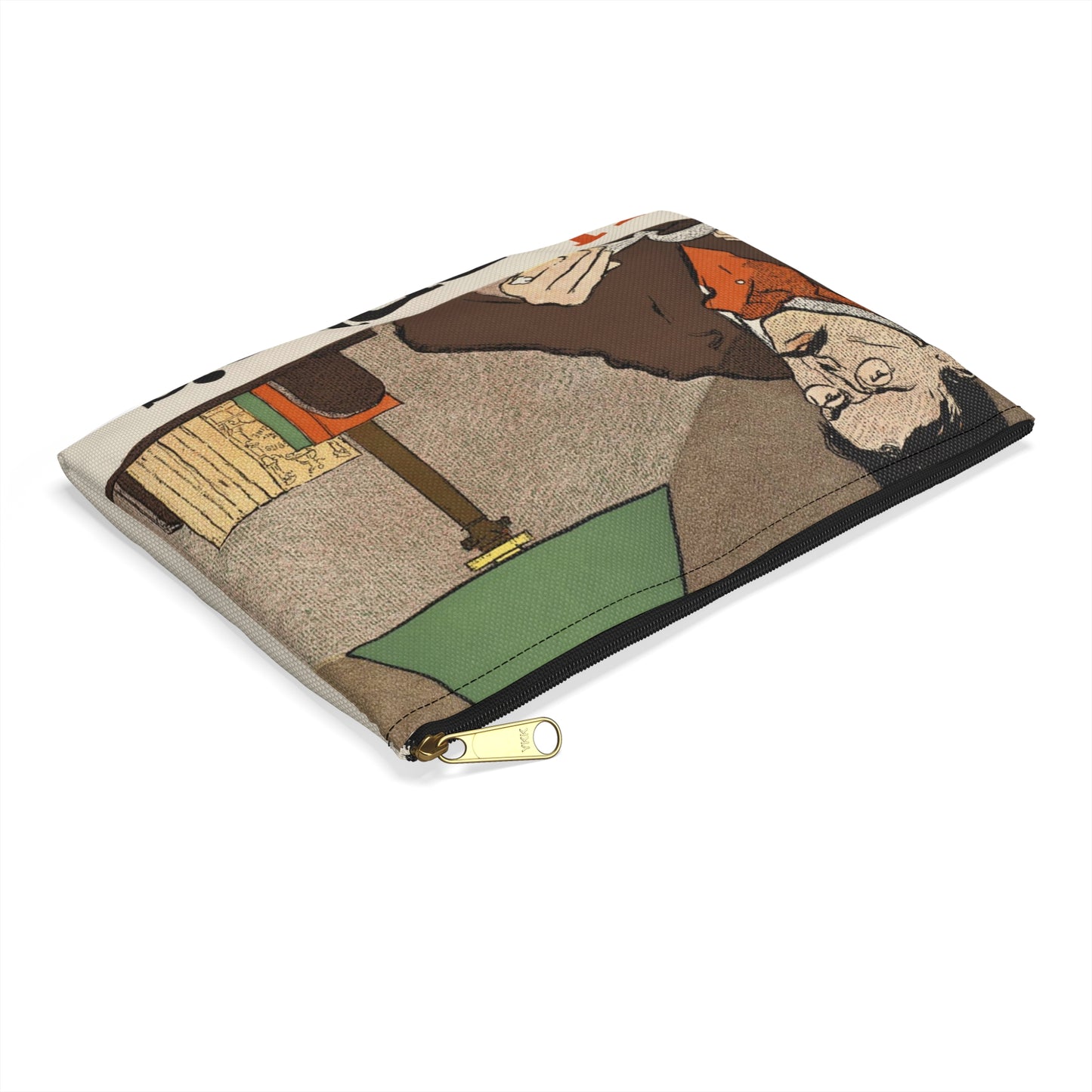 Edward Penfield - Harper's 1897, Art Nouveau poster Large Organizer Pouch with Black Zipper