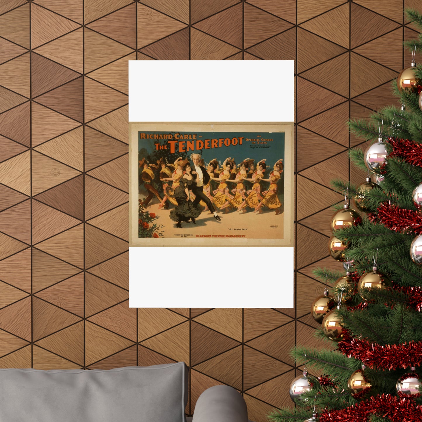 Richard Carle in The tenderfoot an operatic comedy in 3 acts : book by Richard Carle ; music by H.L. Heartz. High Quality Matte Wall Art Poster for Home, Office, Classroom