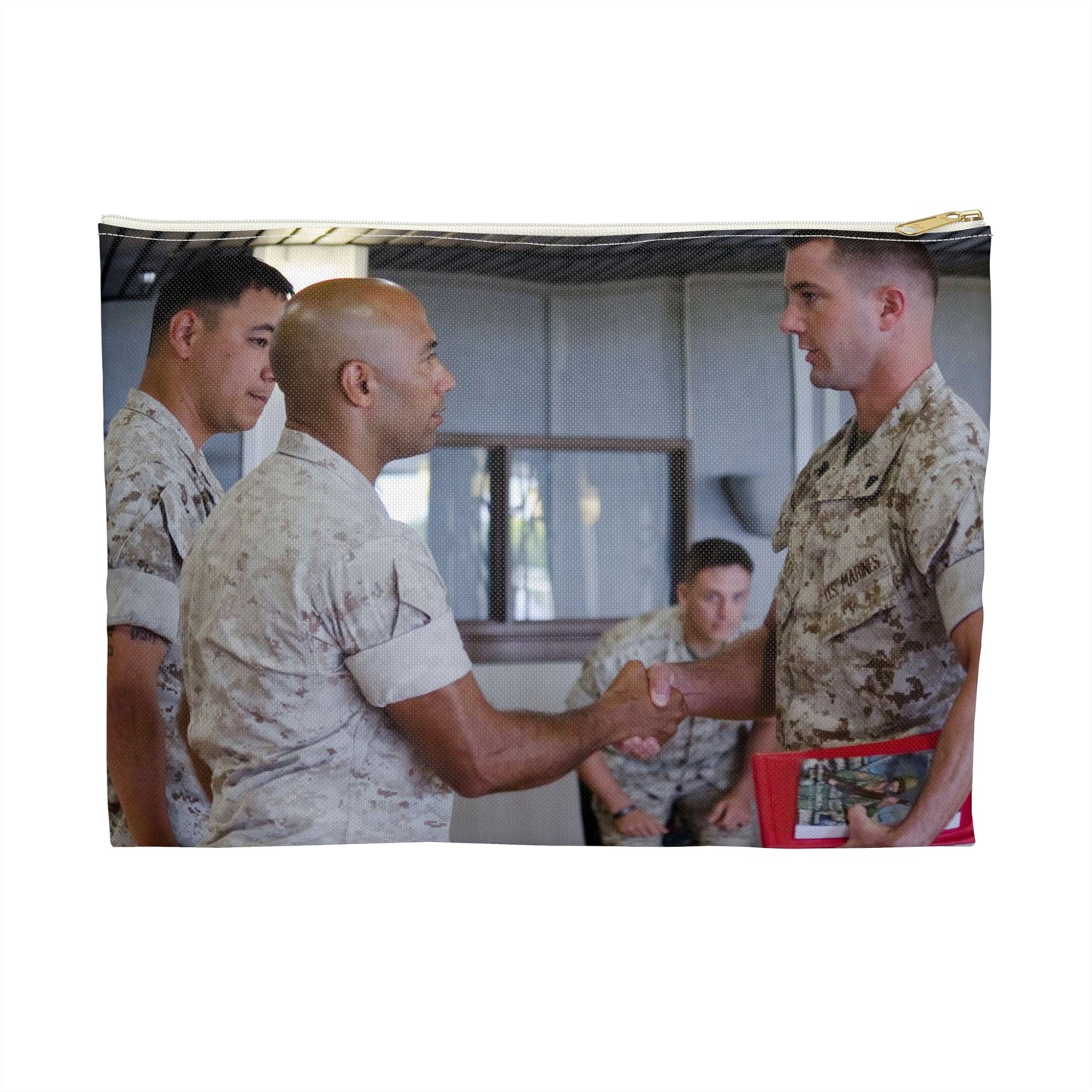 First Sgt. Miguel A. Betancourt III (second from left), Large Organizer Pouch with Black Zipper