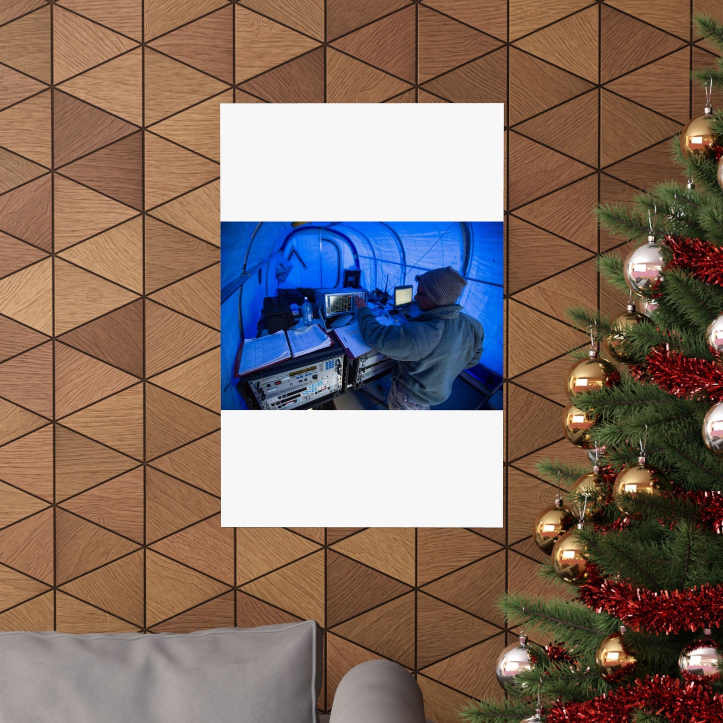 U.S. Air Force Staff Sgt. Titus Poulose of the 263rd High Quality Matte Wall Art Poster for Home, Office, Classroom