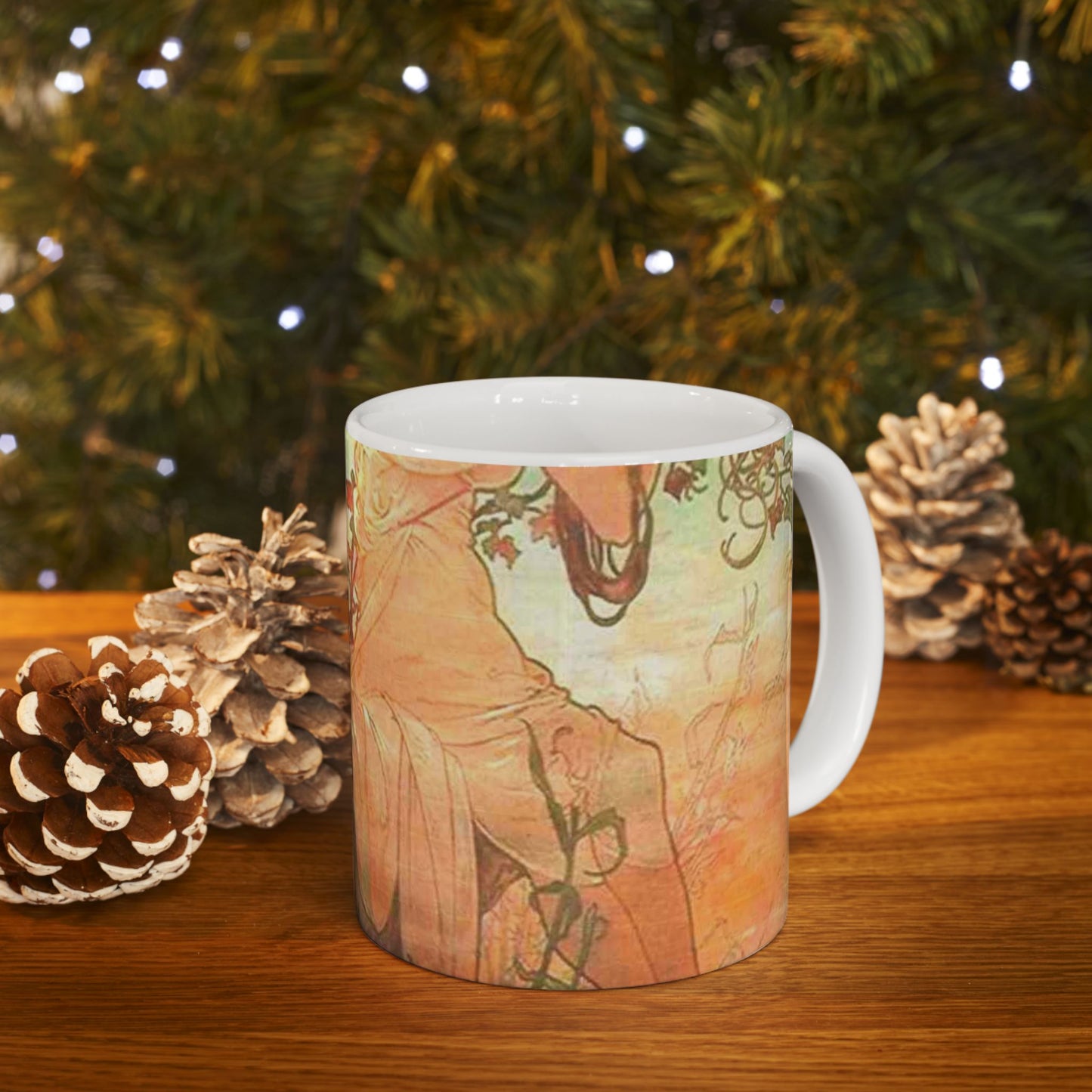 Vara - Art nouveau public domain image Beautiful Novelty Ceramic Coffee Mug 11oz