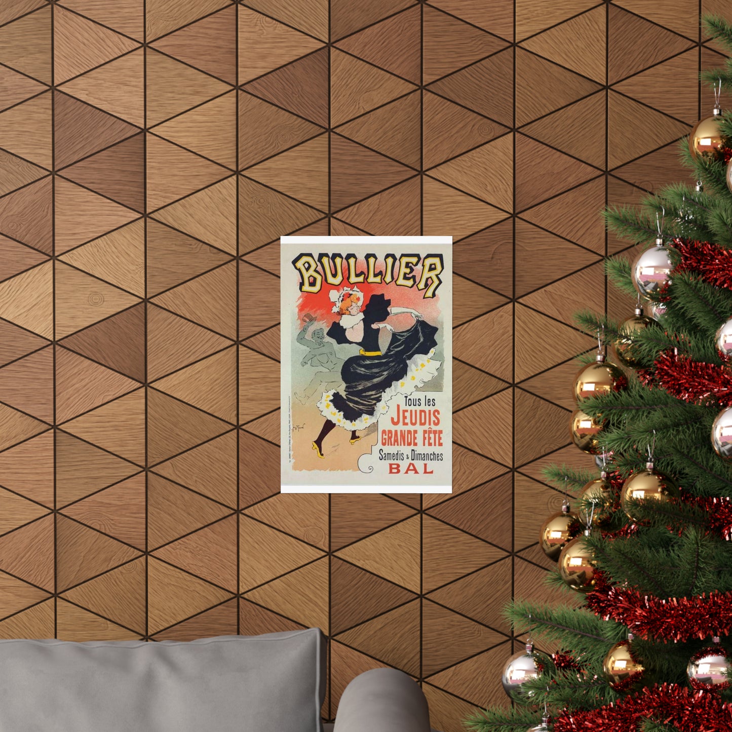 Affiche pour le "Bal Bullier".. Public domain reproduction. High Quality Matte Wall Art Poster for Home, Office, Classroom