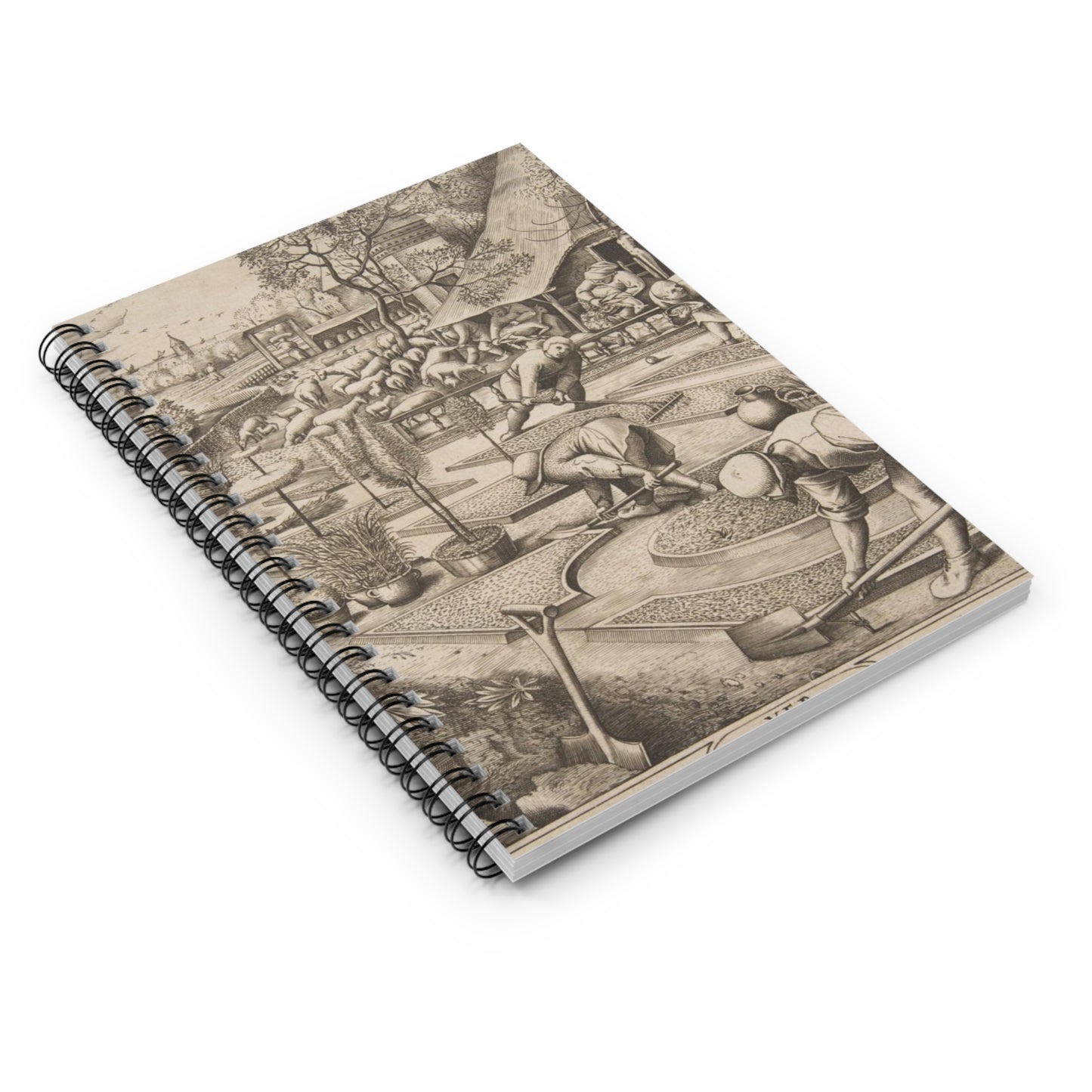 Pieter van der Heyden - Spring (Ver) from The Seasons Spiral Bound Ruled Notebook with Printed Cover