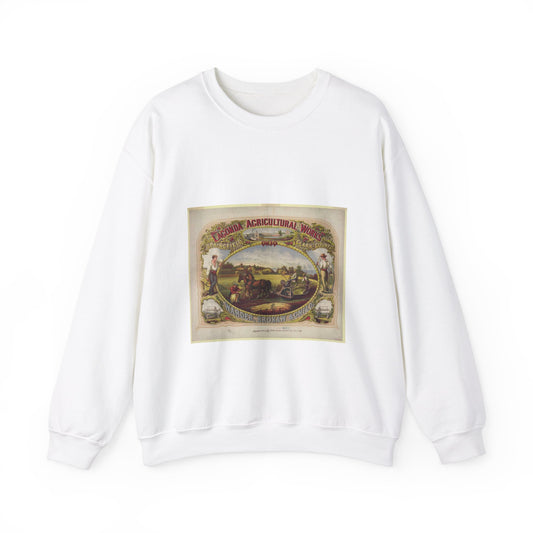 Lagonda Agricultural Works, Springfield, Clark County, Ohio, Warder, Brokaw & Child / E. Forbes, del. ; lith. of G.W. Lewis, N.Y. White Heavy Blend Adult Crew Neck SweatShirt