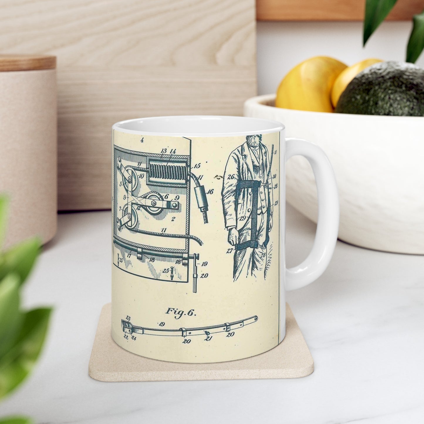 Patent Case File No. 630,902, Fire Escape, Inventor- John Laming - DPLA - 86fd3ca465dbd3fd9720fd06f826af5c (page 14) Beautiful Novelty Ceramic Coffee Mug 11oz