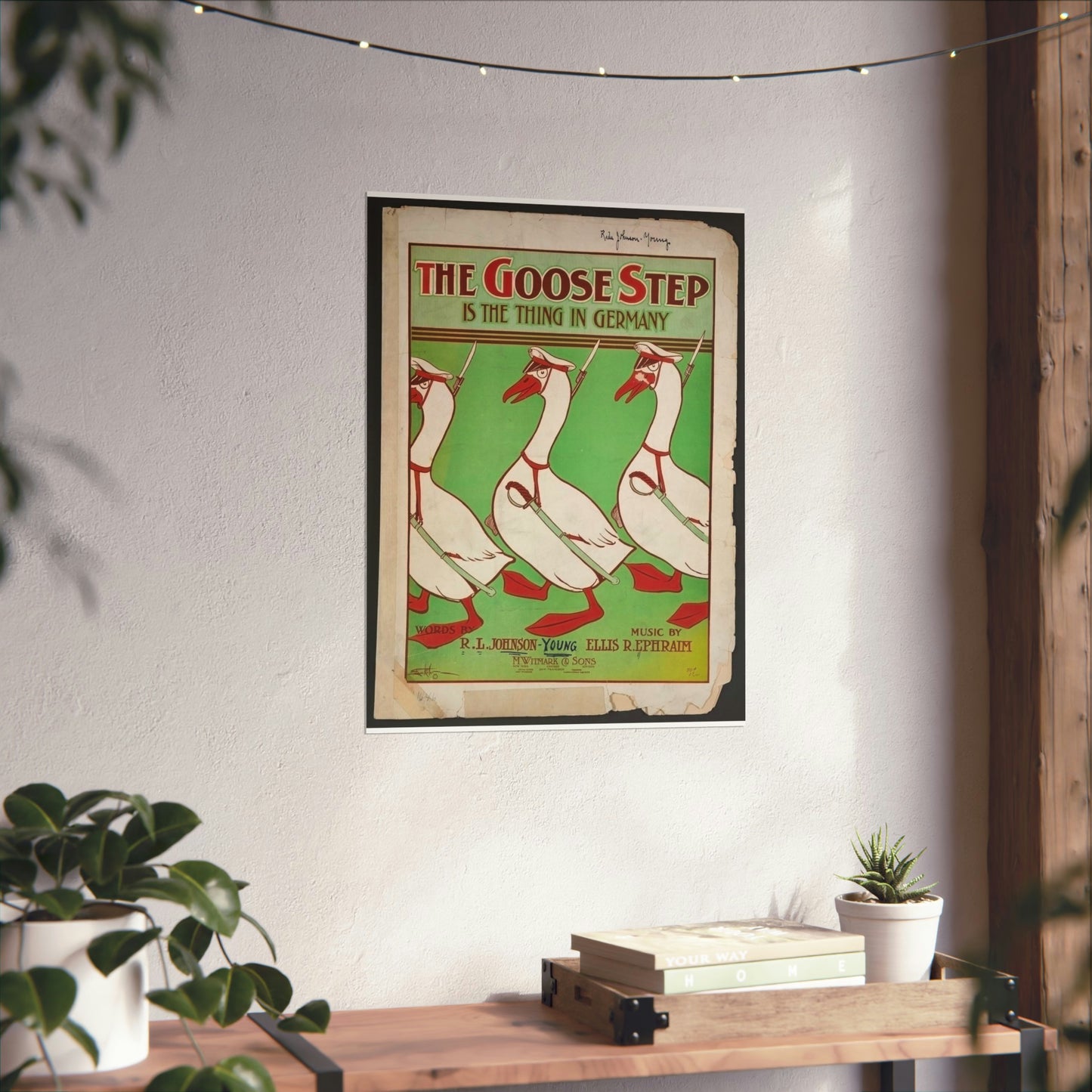 The goose step is the thing in Germany High Quality Matte Wall Art Poster for Home, Office, Classroom