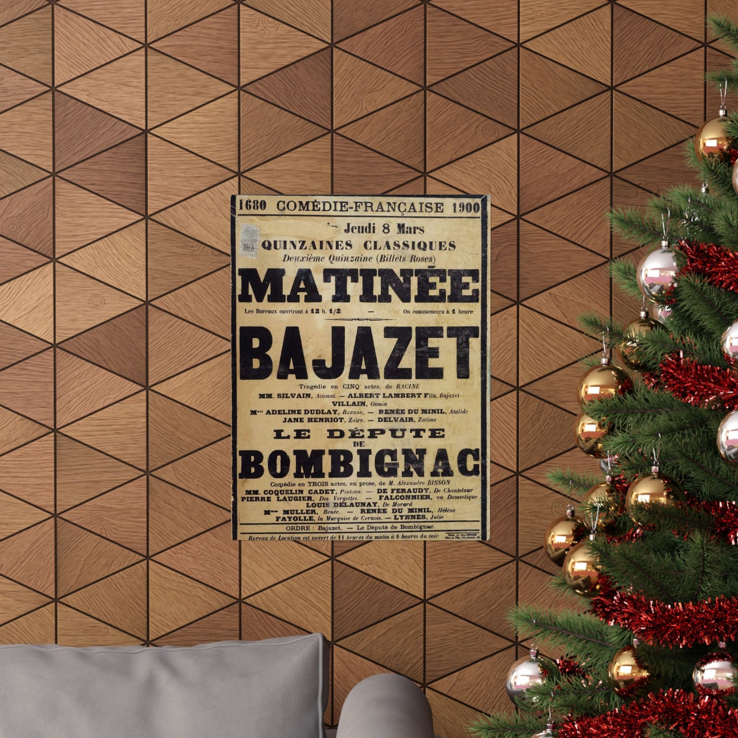 Poster of Bajazet 1900 - A poster advertising a concert in paris High Quality Matte Wall Art Poster for Home, Office, Classroom