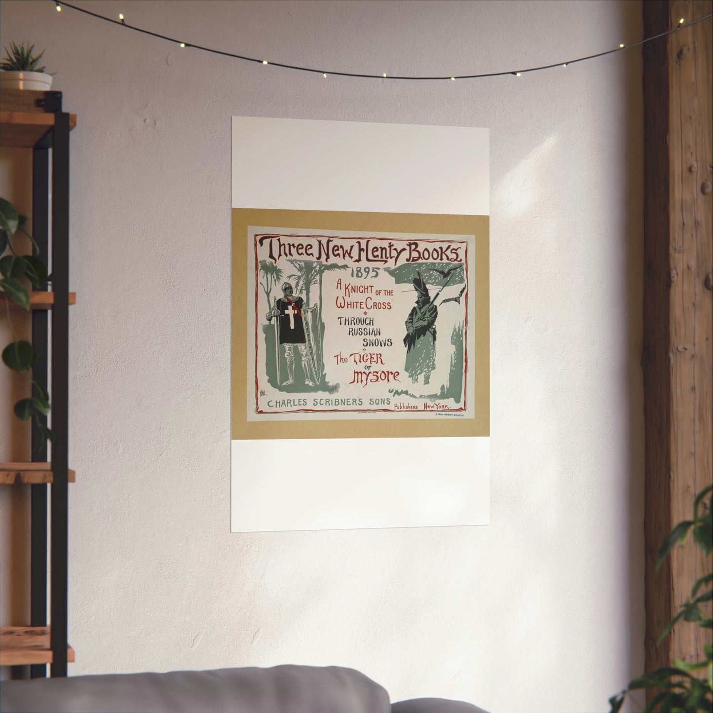Three new Henty books., Art Nouveau Poster High Quality Matte Wall Art Poster for Home, Office, Classroom