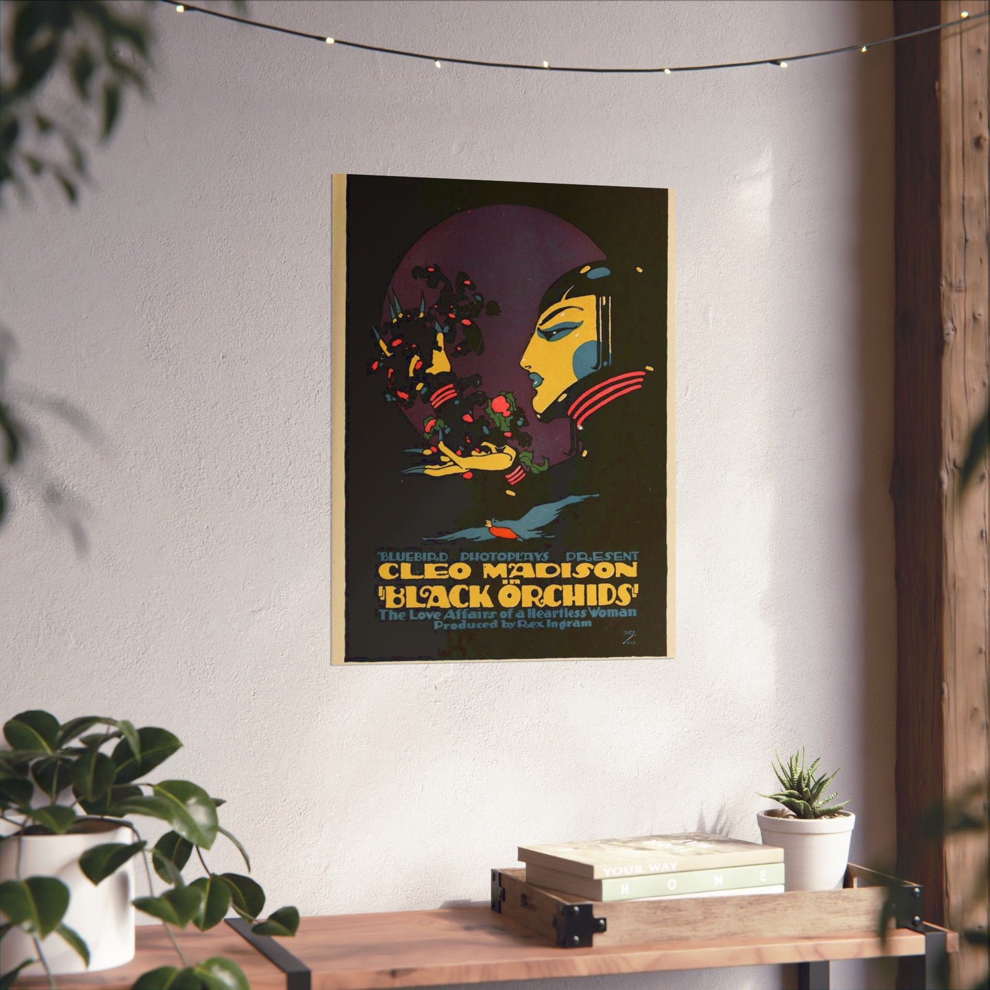 Black Orchids - Vintage movie public domain poster High Quality Matte Wall Art Poster for Home, Office, Classroom