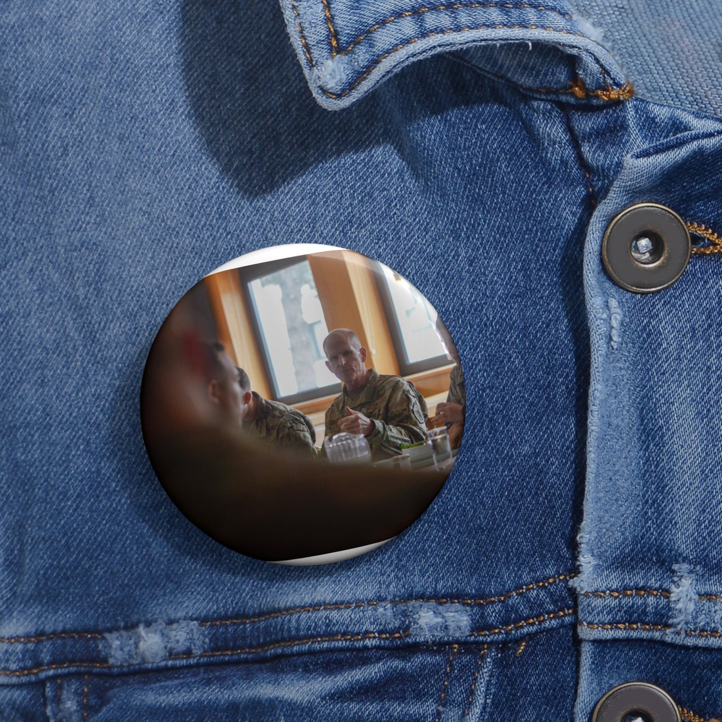 U.S. Air Force Gen. Stephen W. Wilson, Vice Chief of Pin Buttons with Crisp Design