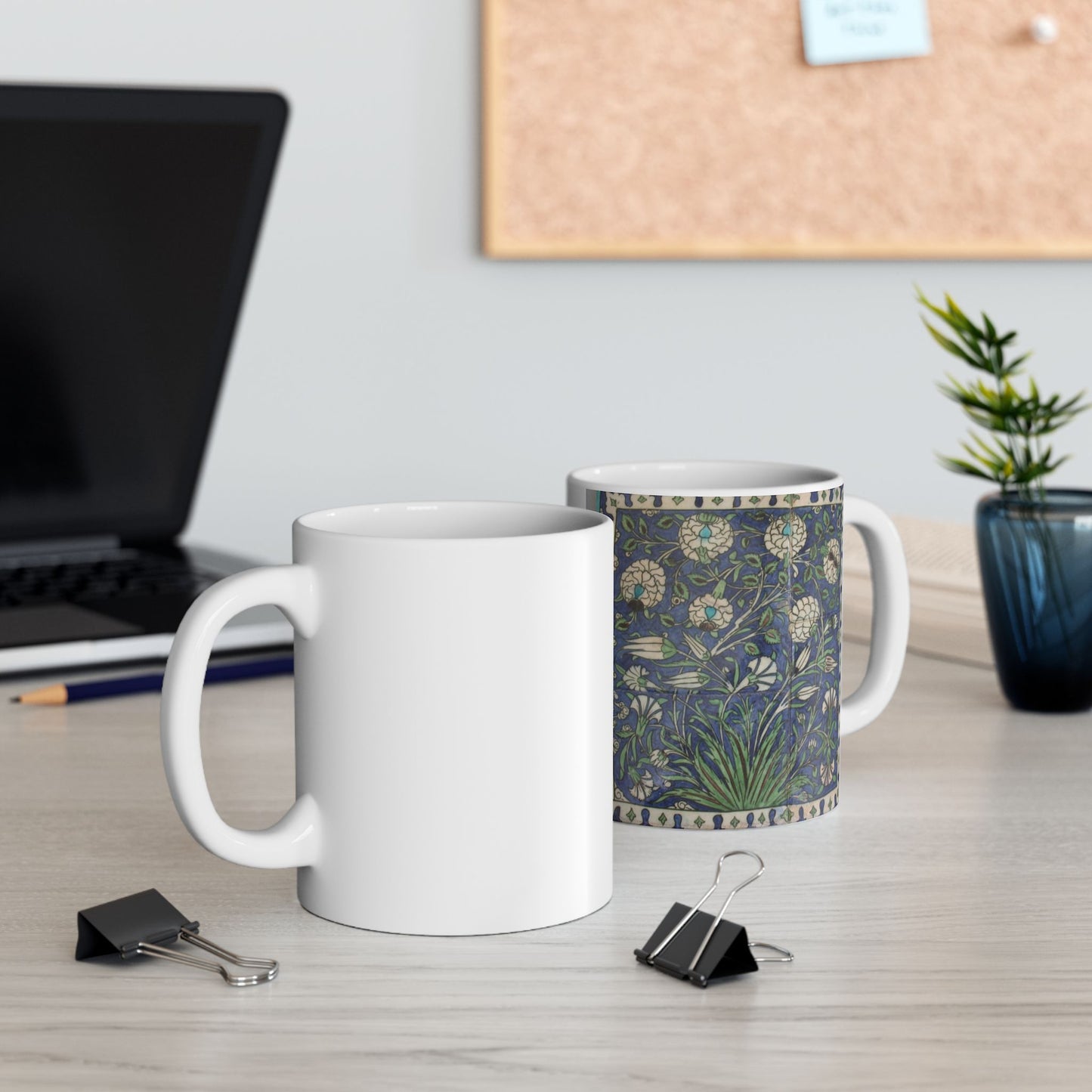 Tile Panel, 15th century - Public domain photo of museum object Beautiful Novelty Ceramic Coffee Mug 11oz
