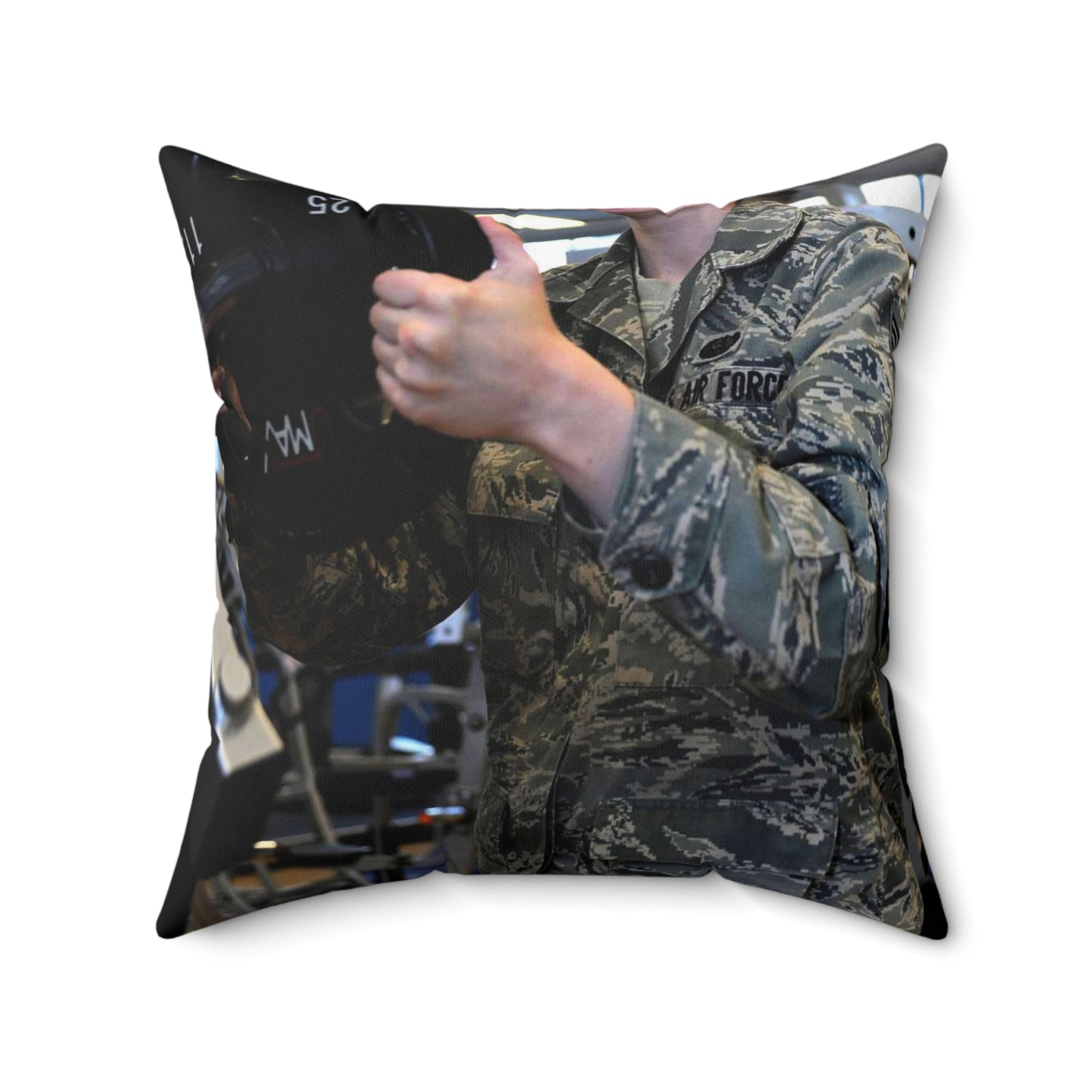 Senior Airman Cassandra Bridges, 28th Force Support Decorative Accent Square Pillow