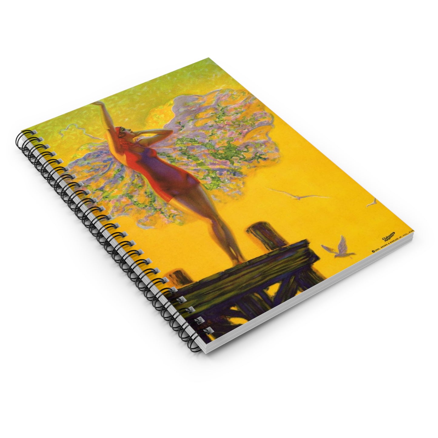 “Golden Glory” by Edward Mason Eggleston, 1929 Spiral Bound Ruled Notebook with Printed Cover