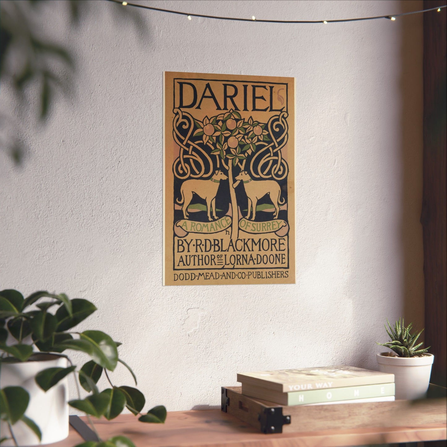 Dariel, a romance of Surrey, by R. D. Blackmore High Quality Matte Wall Art Poster for Home, Office, Classroom