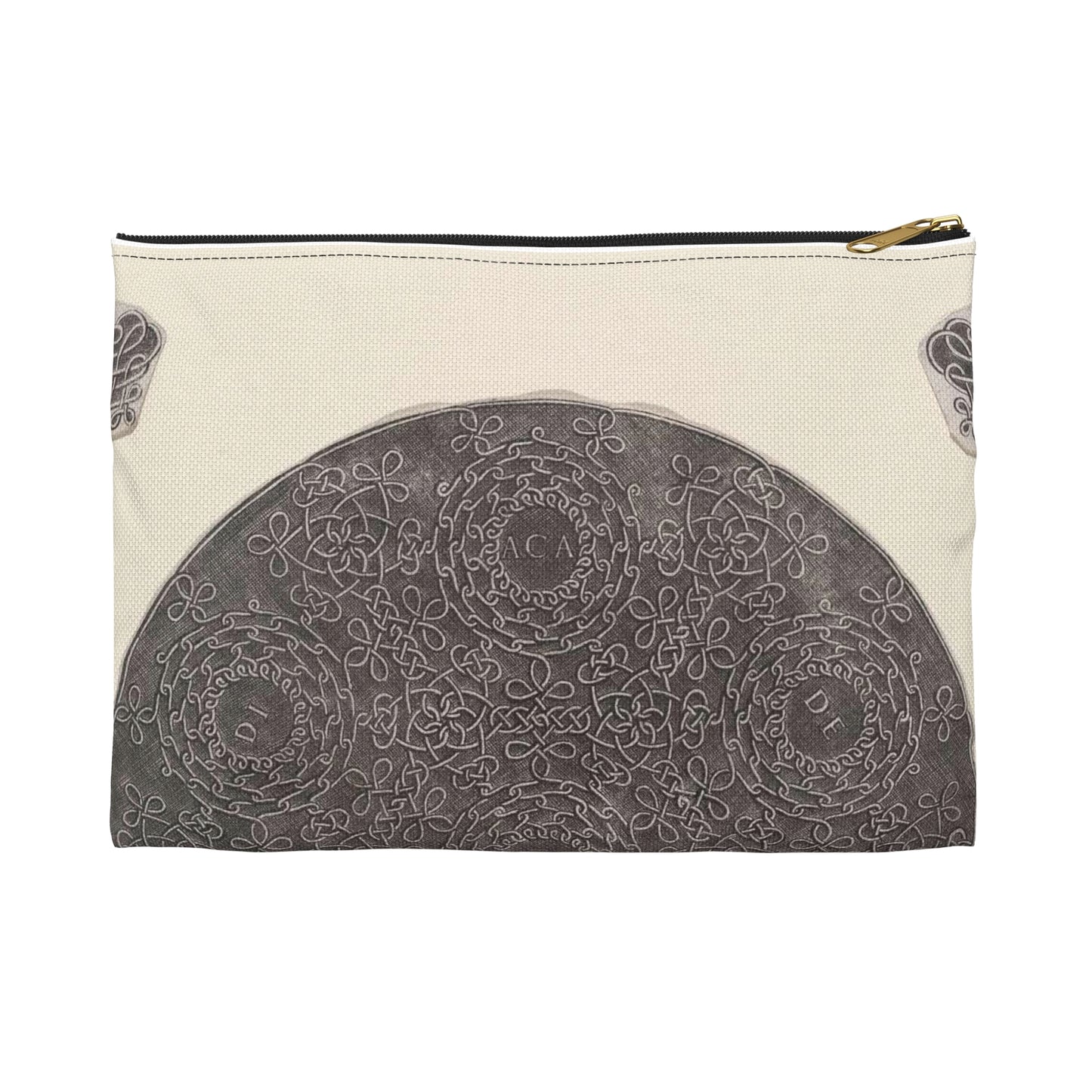 Leonardo da Vinci - Fourth Knot Large Organizer Pouch with Black Zipper