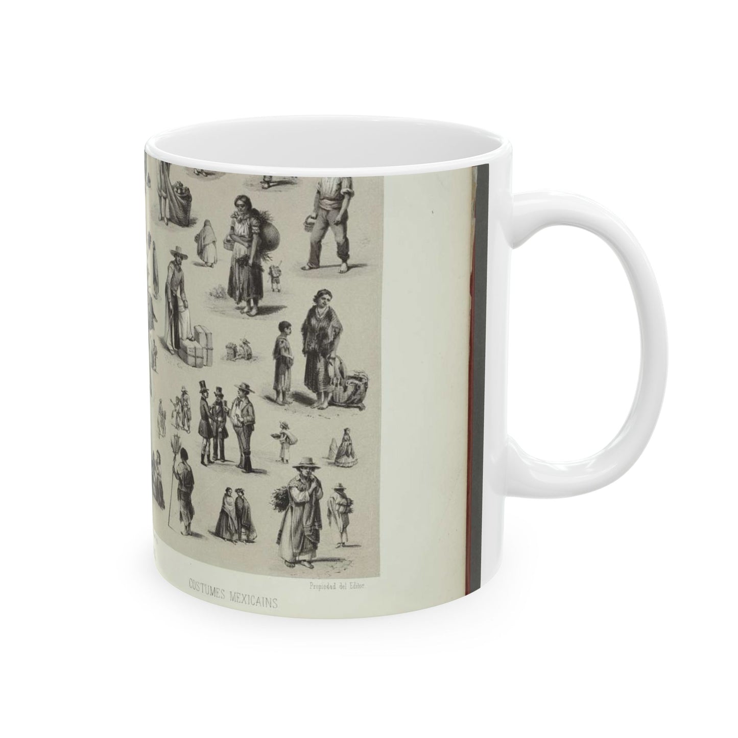 Trajes mexicanos = Costumes mexicains = Mexican dresses. Beautiful Novelty Ceramic Coffee Mug 11oz