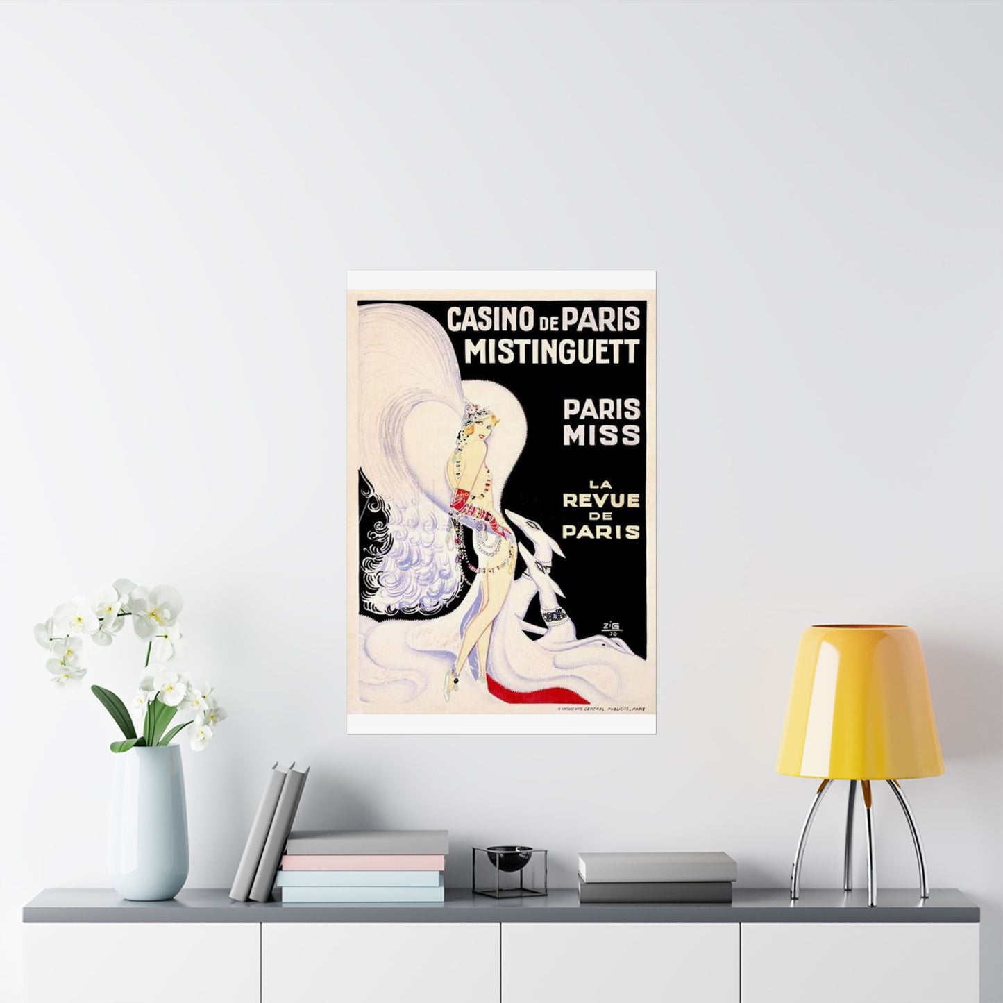 Louis Gaudin - La Revue de Paris 1930 High Quality Matte Wall Art Poster for Home, Office, Classroom