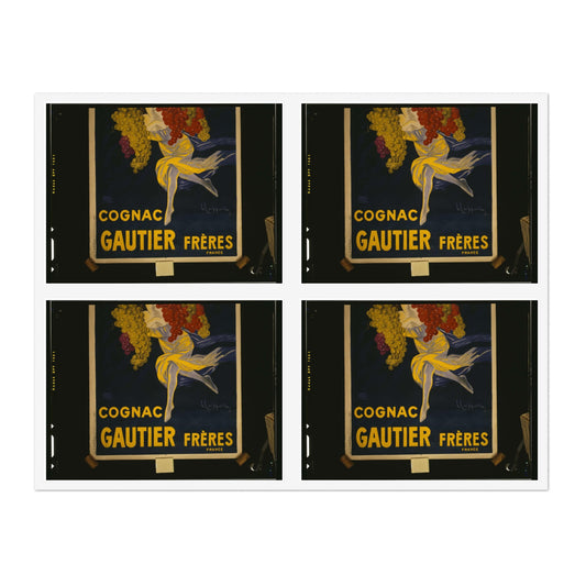 Cognac Gautier Frères France / L. Cappiello. Laminated UV Protective Vinyl Stickers