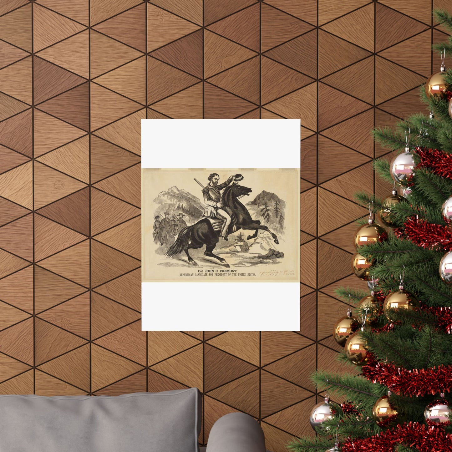 Col. John C. Fremont, Republican candidate for the President of the United States High Quality Matte Wall Art Poster for Home, Office, Classroom