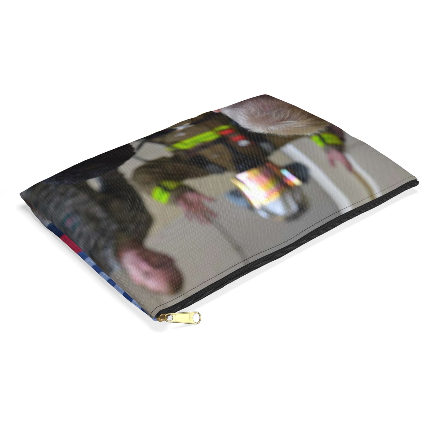 Students from Samuel P. Langley Elementary School, Large Organizer Pouch with Black Zipper