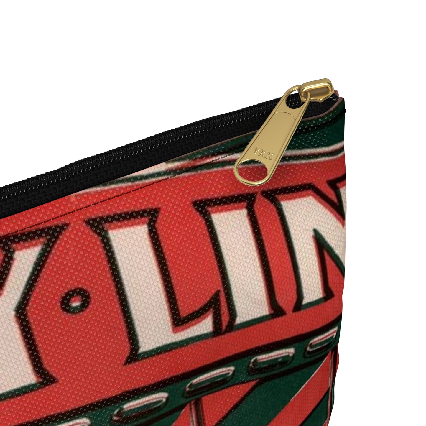 On the joy line - Public domain American sheet music Large Organizer Pouch with Black Zipper