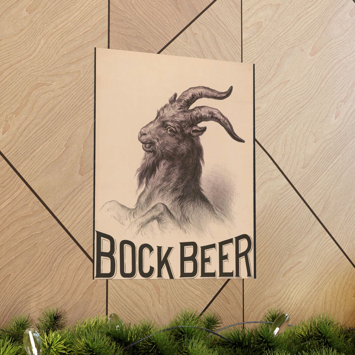 Bock Beer - Print, Library of Congress collection High Quality Matte Wall Art Poster for Home, Office, Classroom