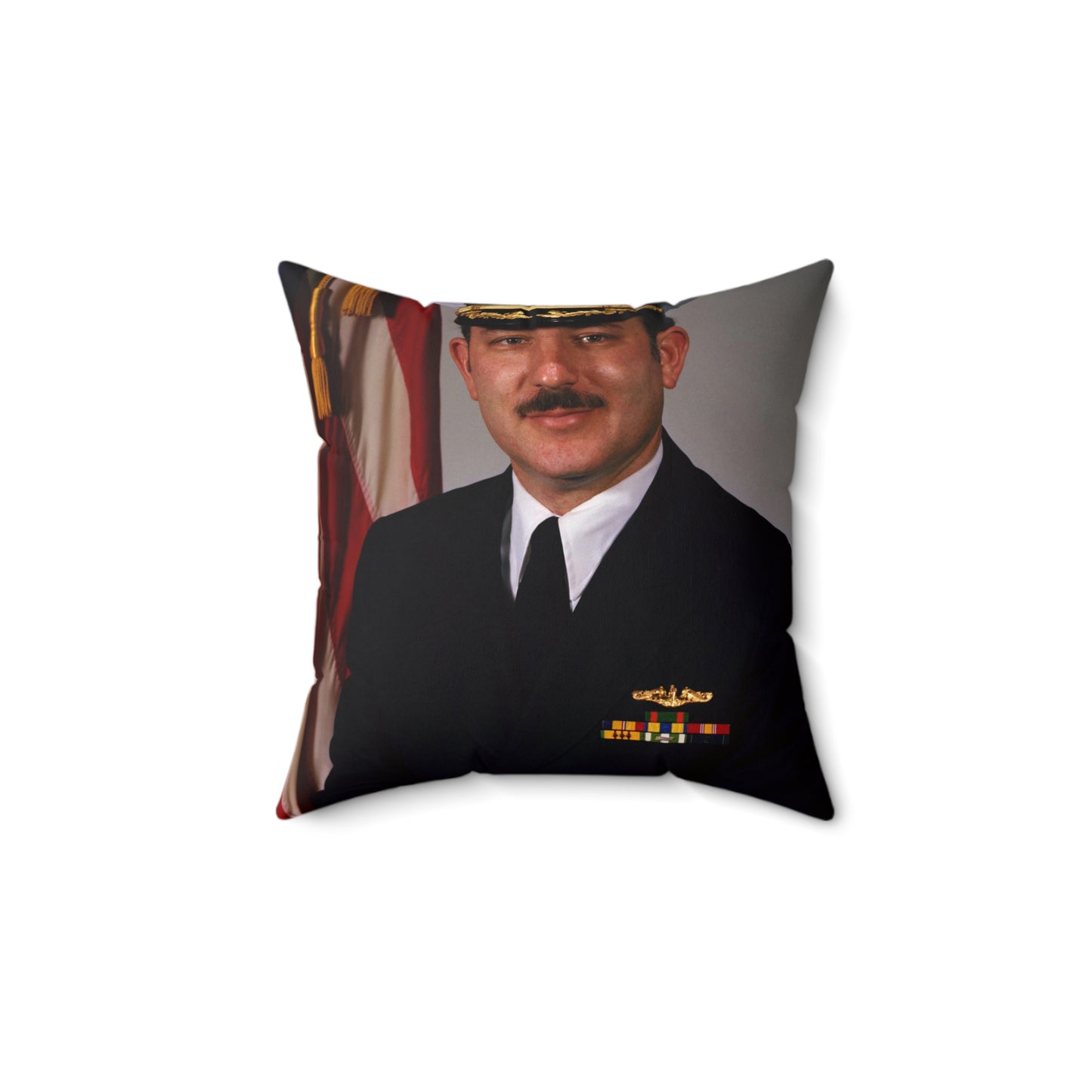 Commander Joel M. Greenberg, USN (covered) Decorative Accent Square Pillow