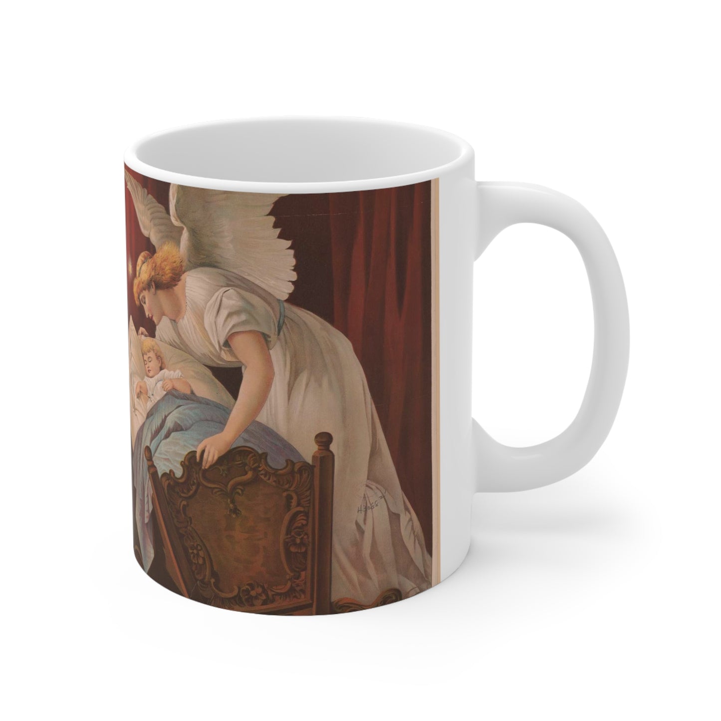 The angel's whisper - Print, Library of Congress collection Beautiful Novelty Ceramic Coffee Mug 11oz