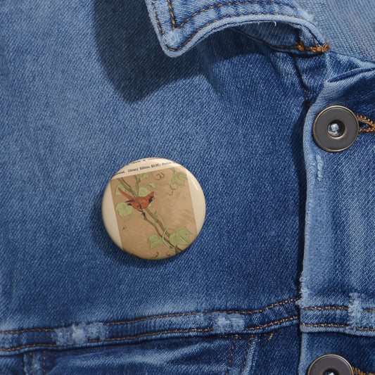 Handbook of birds of eastern North America Pin Buttons with Crisp Design