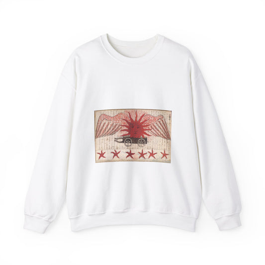 Sun from BL Sloane 1171, f. 100v White Heavy Blend Adult Crew Neck SweatShirt