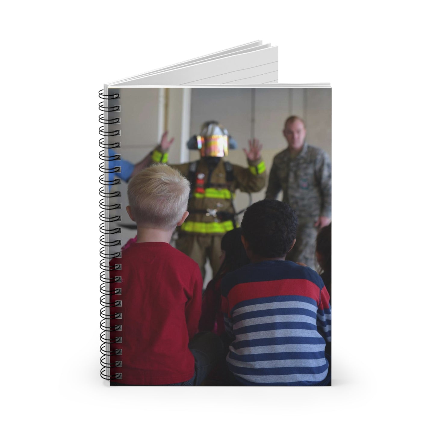 Students from Samuel P. Langley Elementary School, Spiral Bound Ruled Notebook with Printed Cover