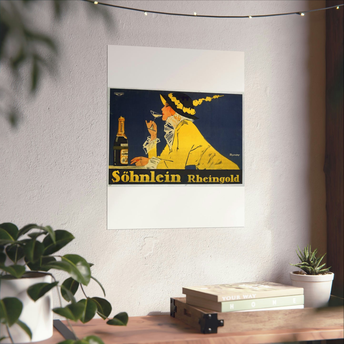 Fritz Rumpf (1888-1949) - Söhnlein Rheingold, c. 1910 High Quality Matte Wall Art Poster for Home, Office, Classroom