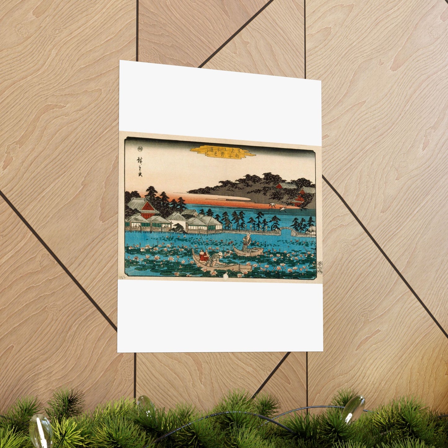 Shinobazu Pond at Ueno LACMA M.71.100.23 High Quality Matte Wall Art Poster for Home, Office, Classroom