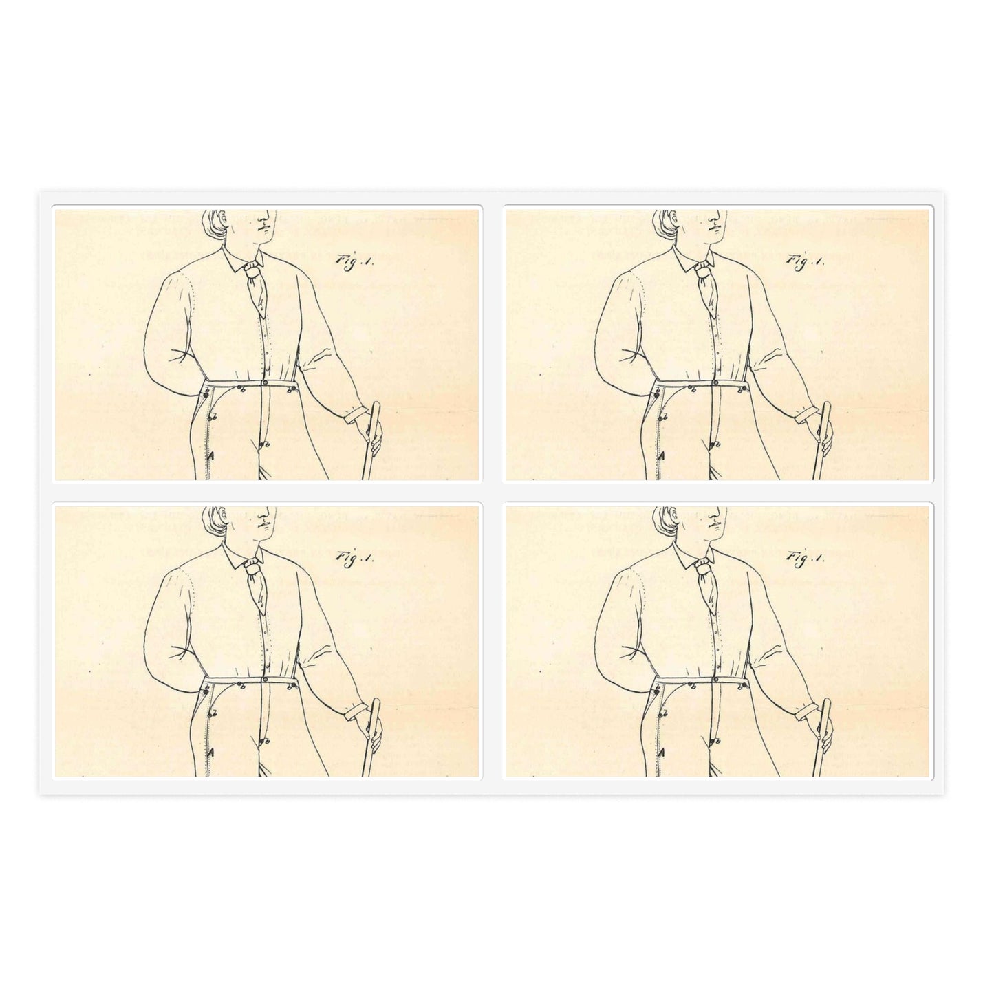 Patent Case File No. 139,121, Improvement in Fastening Pocket Openings, Inventor- Jacob W. Davis - DPLA - afb017b06366ded5b3d9735cb413b735 (page 28) Laminated UV Protective Vinyl Stickers