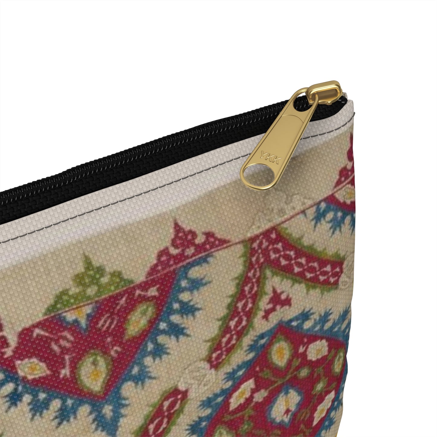 Turkish Cover, 15th century - Public domain dedication image Large Organizer Pouch with Black Zipper