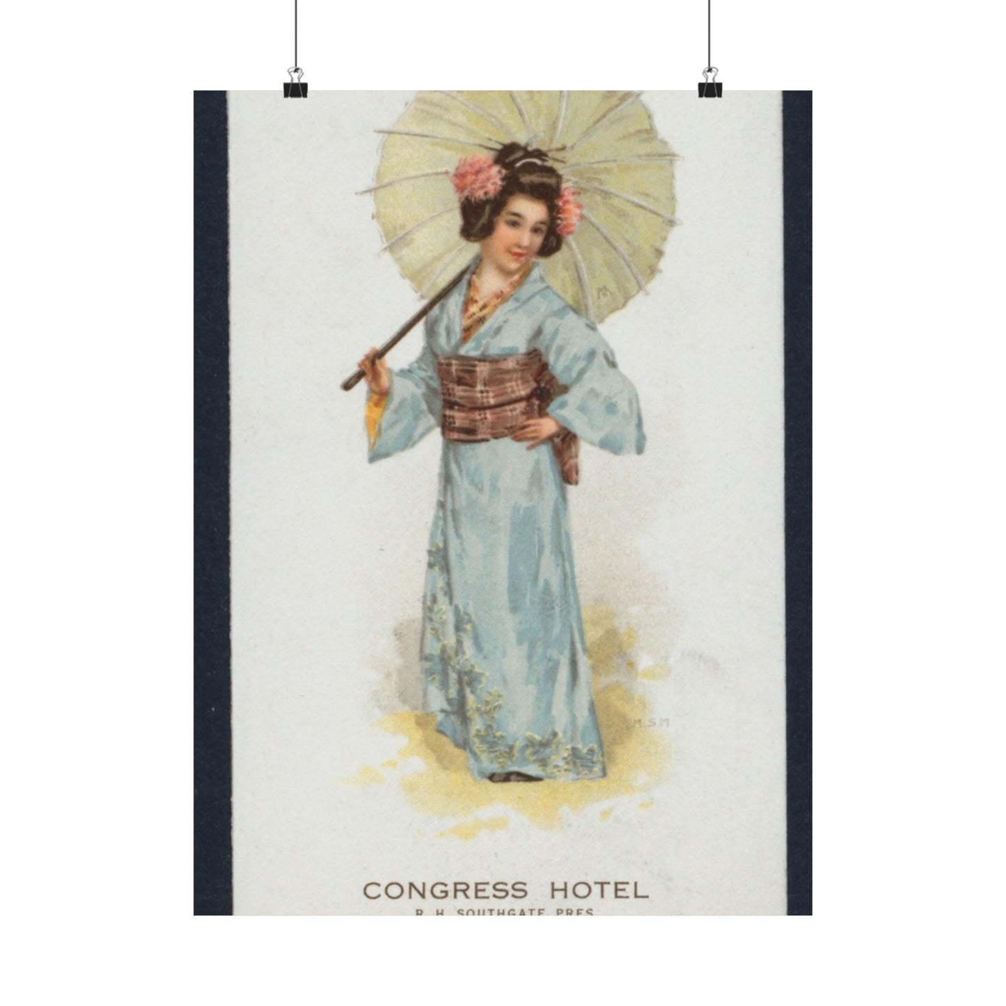 TEA [held by] JAPANESE TEA ROOM [at] "CONGRESS HOTEL, CHICAGO IL" (REST;) High Quality Matte Wall Art Poster for Home, Office, Classroom
