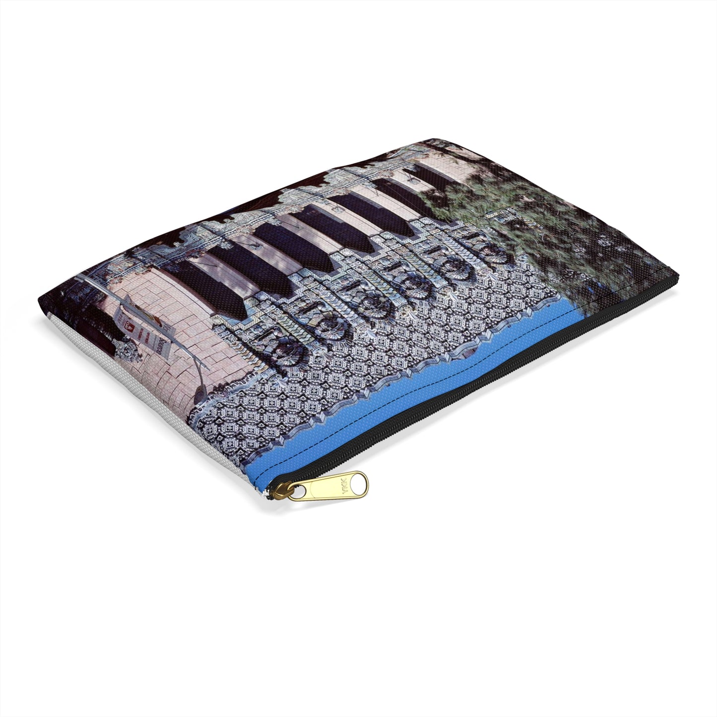 Photographs of buildings in Los Angeles, California and the surrounding area Large Organizer Pouch with Black Zipper